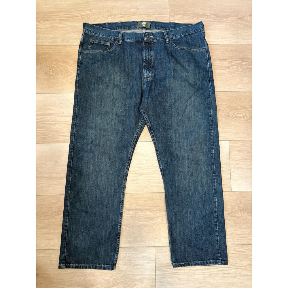 Timberland Men’s Jeans Size 42 x 30 Dark Wash Straight Leg 100% Cotton Blue